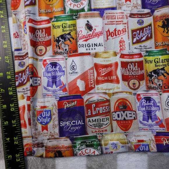 Beers of wisconsin drawstring lounge pj pajama pants -beer lovers XL - Picture 6 of 12